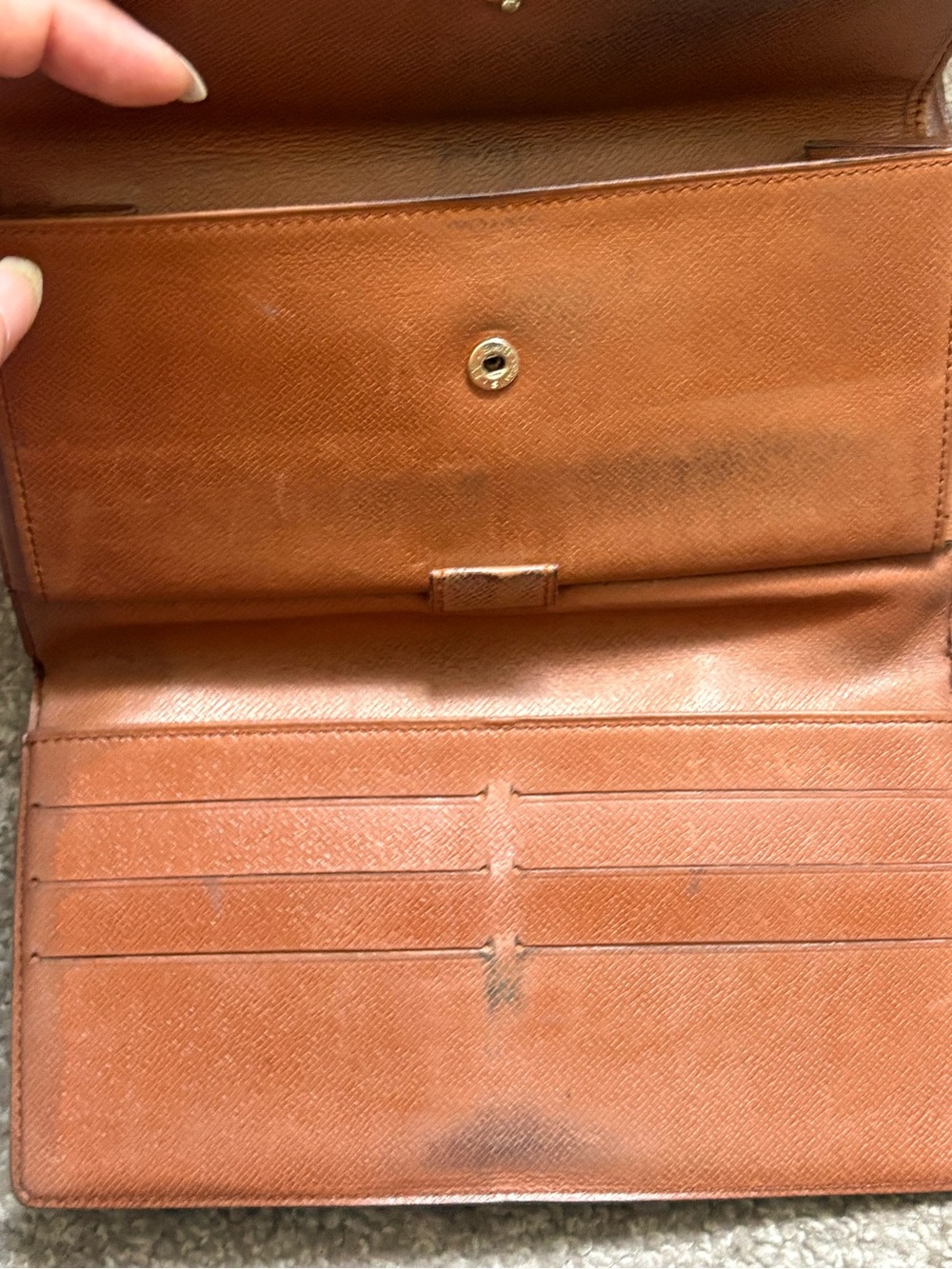 Authentic Louis Vuitton Monogram international Trifold Wallet Vintage - Picture 11 of 15
